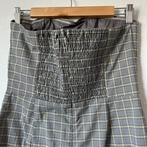 Privacy Please Revolve Strapless Autumn Jumpsuit Black and Yellow Plaid Size M - Picture 6 of 11